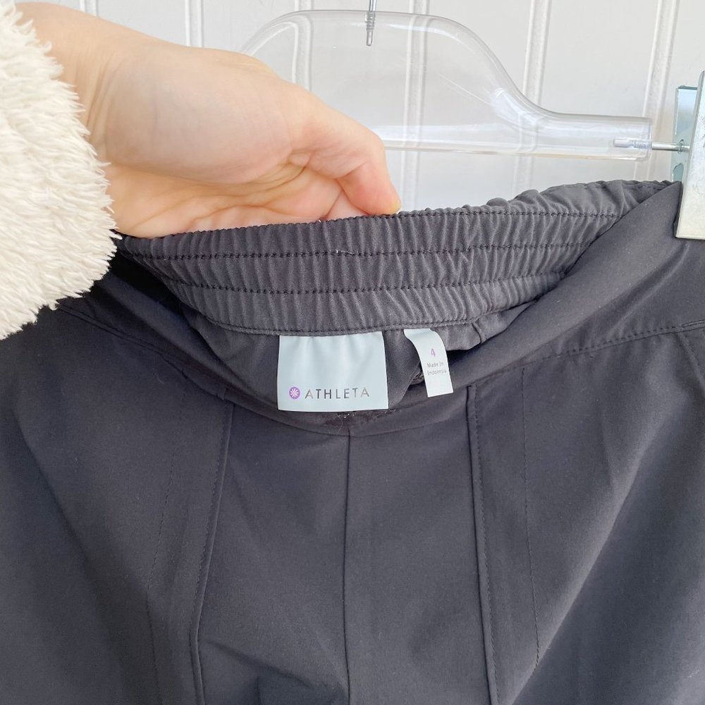 Athleta Chelsea Wide Leg Pants Black Size 4 Lounge Athleisure - Picture 5 of 9